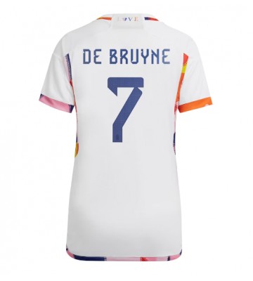 Belgia Kevin De Bruyne #7 Koszulka Wyjazdowych Kobiety MŚ 2022 Krótki Rękaw